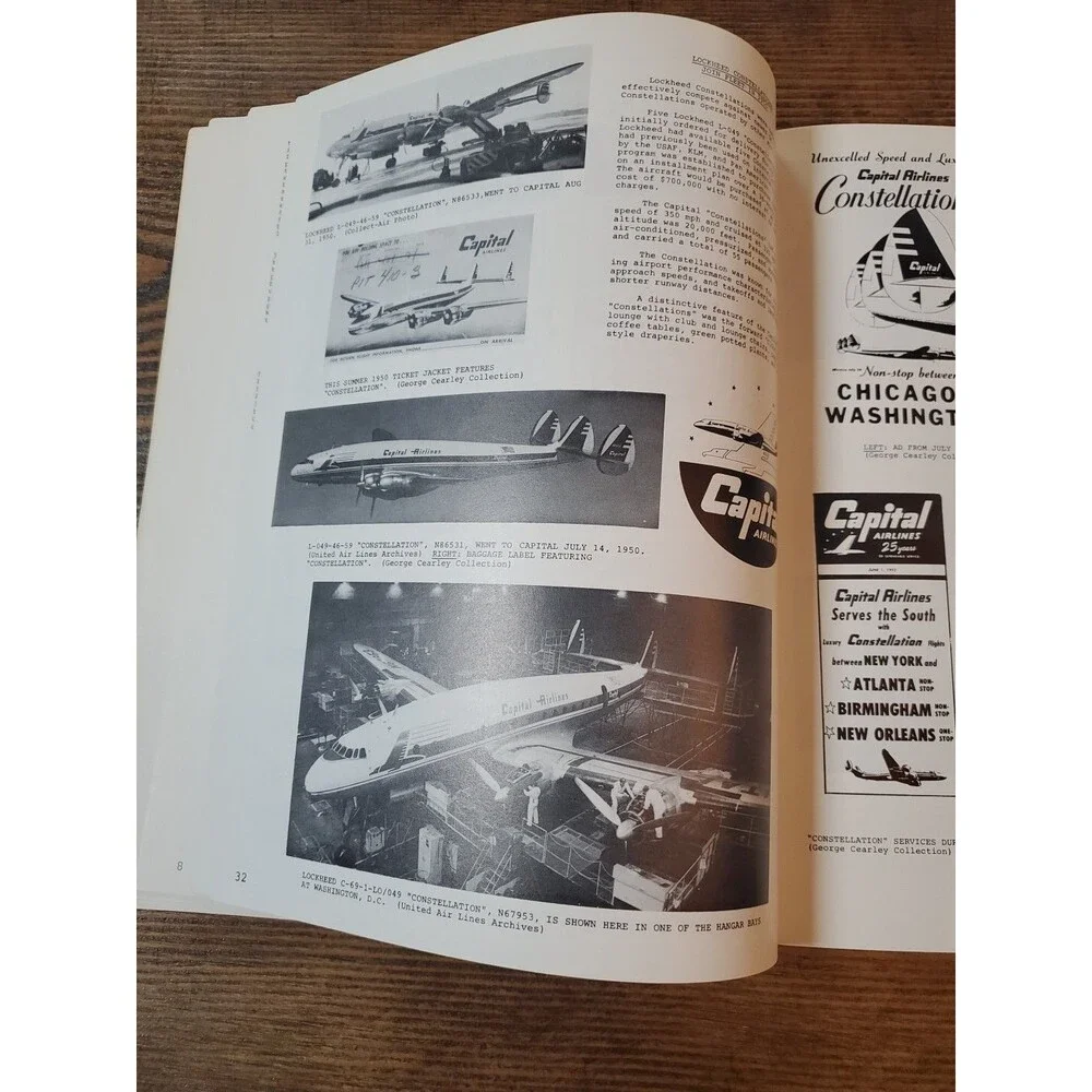 Signed George Cearley - Capital AirLines World's No.1 Prop Jet Airline